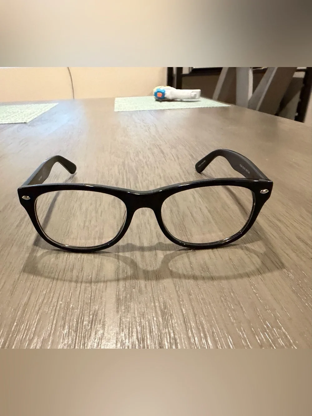 Classic Black Wayfarer-Style Eyeglass Frames